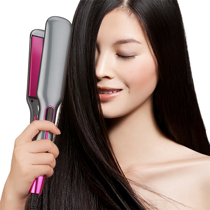 2 in 1 hair straightener and hair curling flat iron