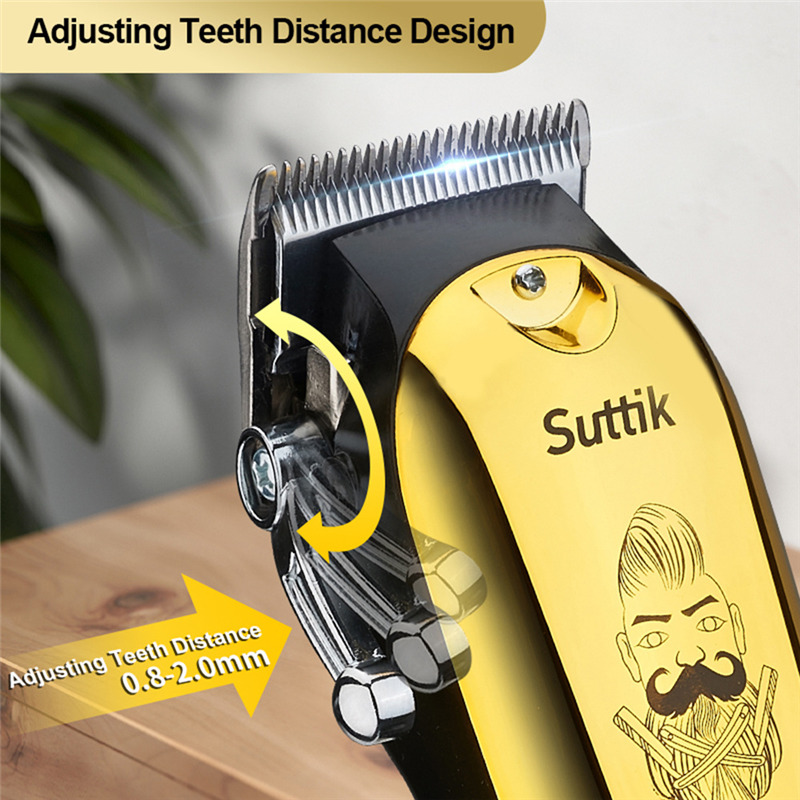 Suttik JM-107 rechargeable LCD cordless hair clipper trimmer