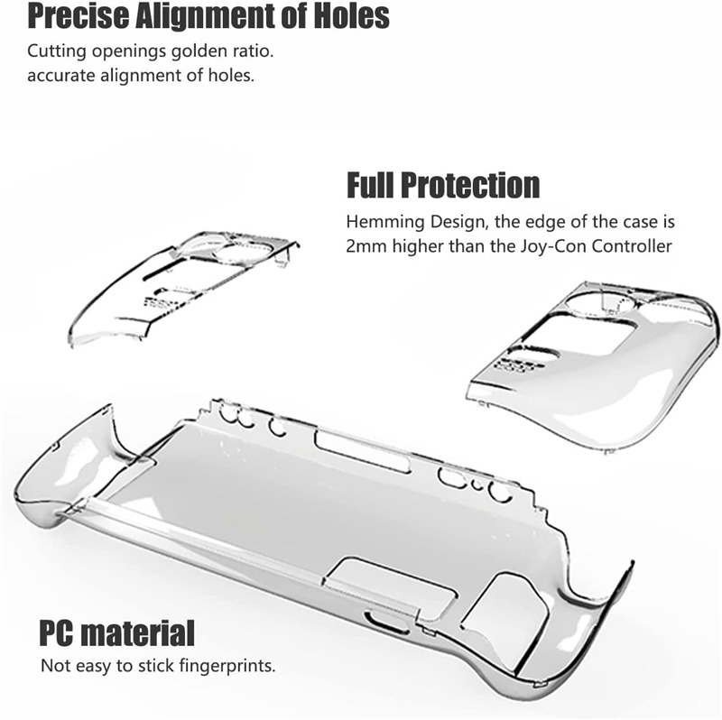 steam deck protective transparent PC hard case crystal cover