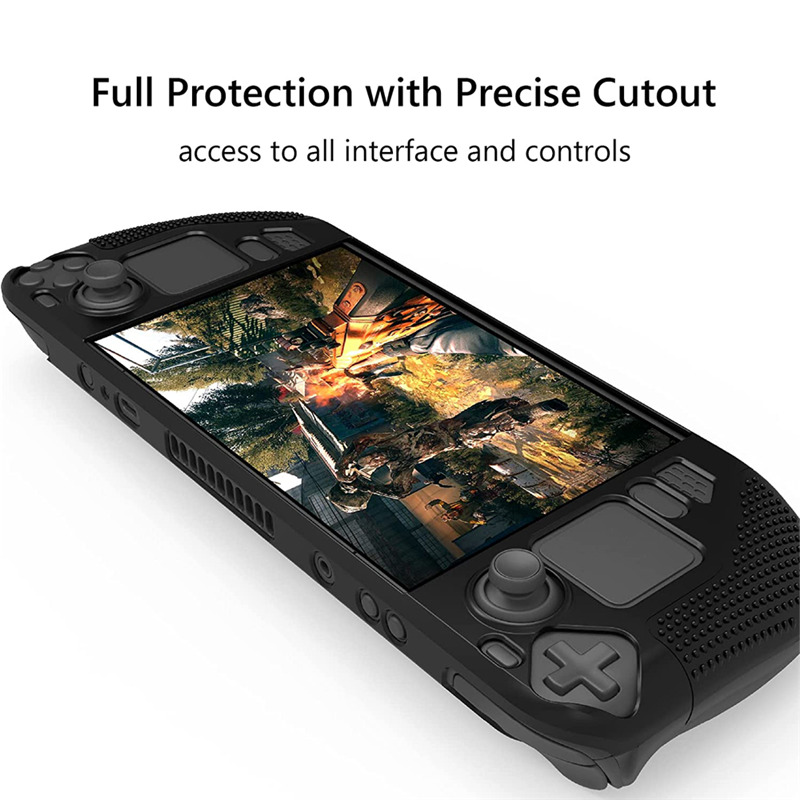 steam deck silicone protective case cover soft non-slip shell