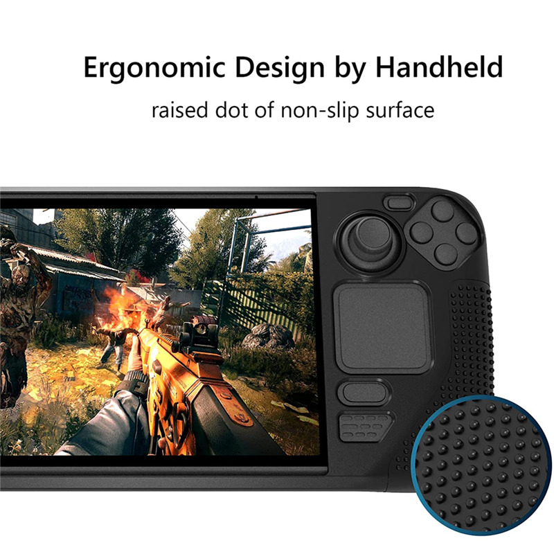 steam deck silicone protective case cover soft non-slip shell