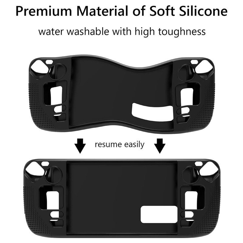 steam deck silicone protective case cover soft non-slip shell