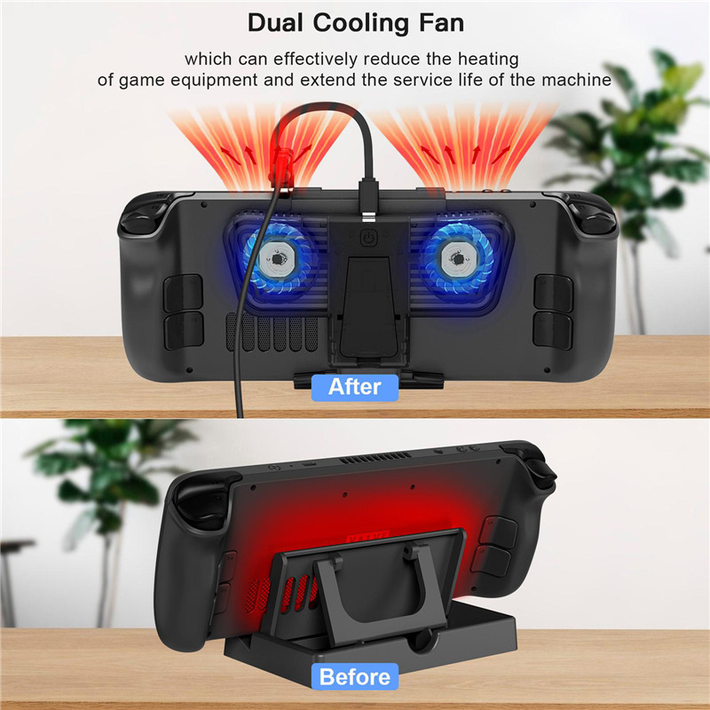 steam deck cooling fan holder stand