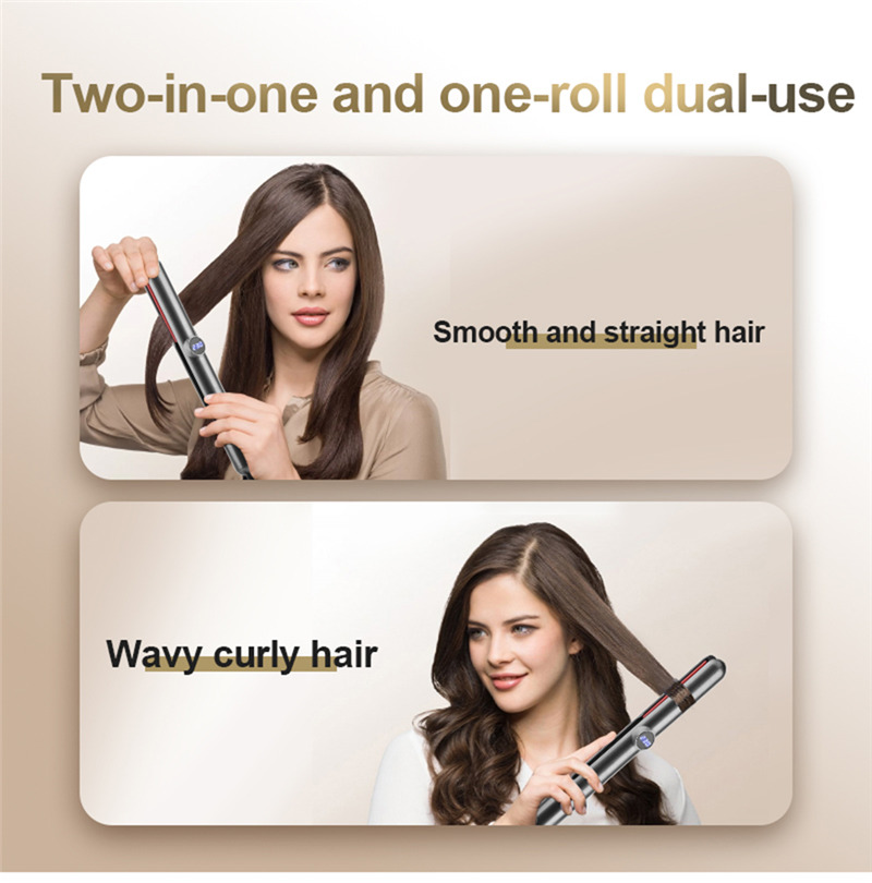2 in1 professional hair straightener curling iron
