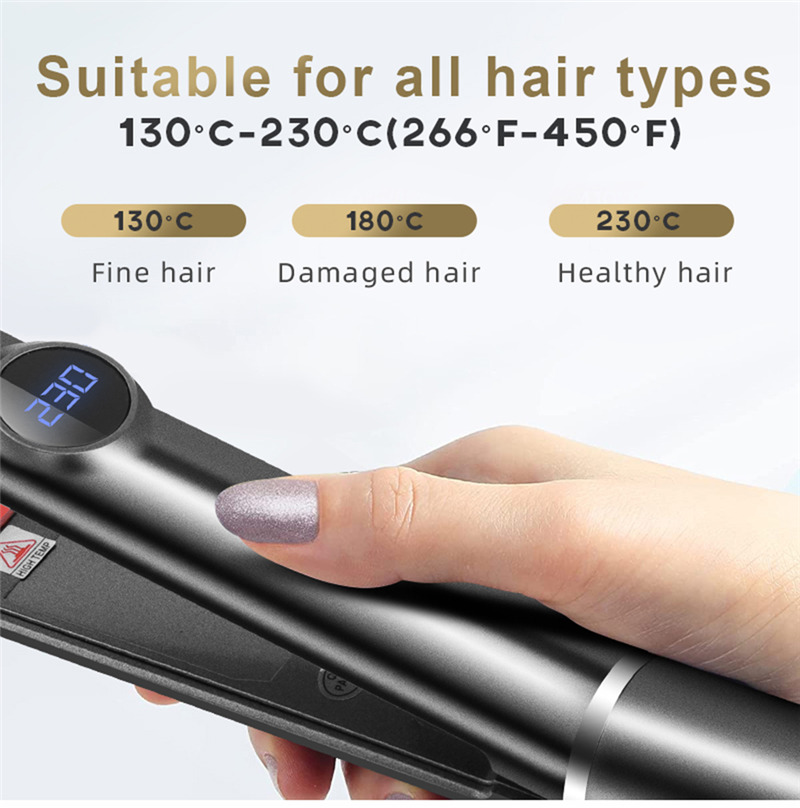 2 in1 professional hair straightener curling iron