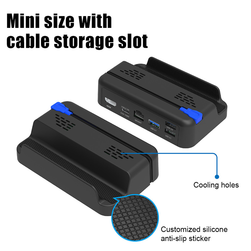 steam deck dock station tv hub usb c pd rj45 docking