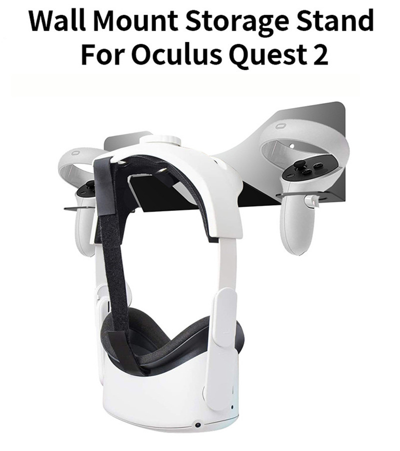 oculus quest 2 VR headset wall mount storage metal stand hook