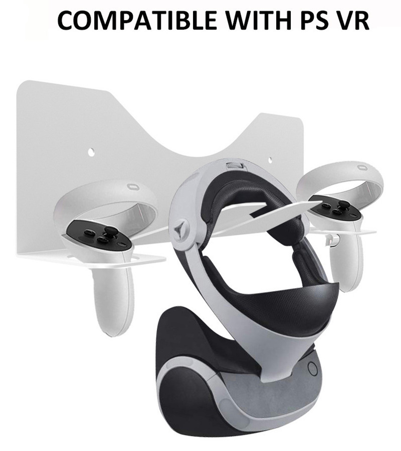 oculus quest 2 VR headset wall mount storage metal stand hook
