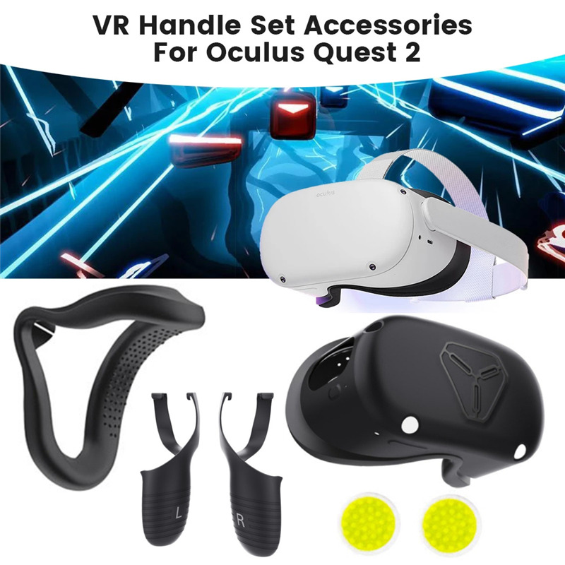 Oculus Quest 2 VR headset controller silicone protective cover set