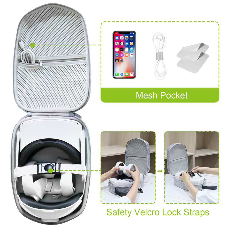 Oculus Quest 2 hard travel carrying case storage bag Oculus Quest 2 hard travel carrying case storage bag