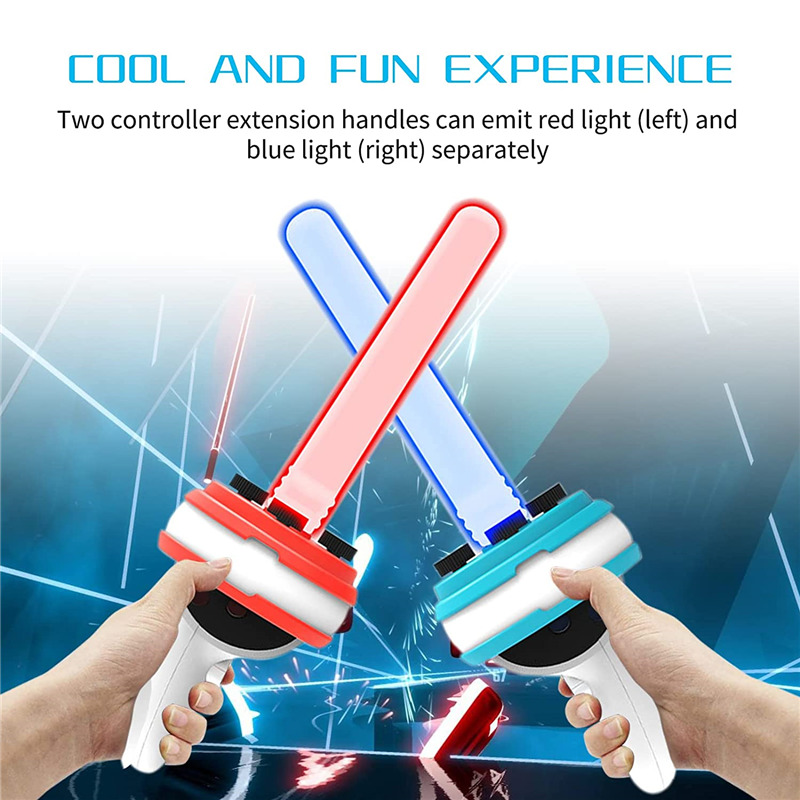 Oculus Quest 2 light up controller grips for beat saber handles