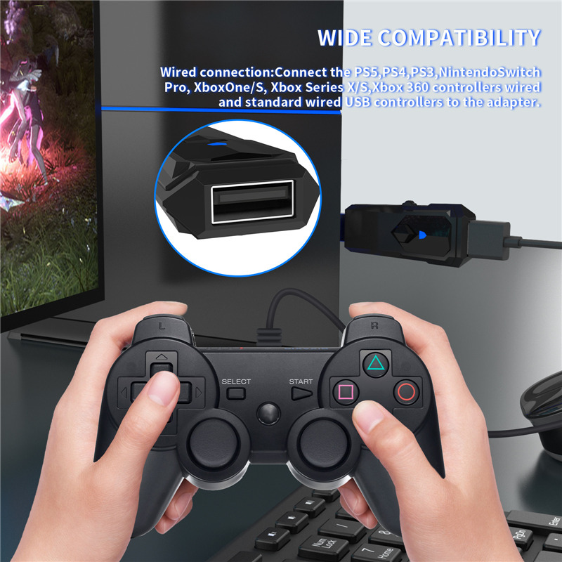 wireless controller gamepad converter for PS XBOX PC Switch