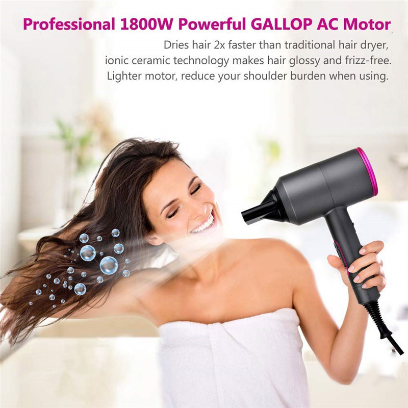 ionic hair dryer 1800W salon AC motor styling tool
