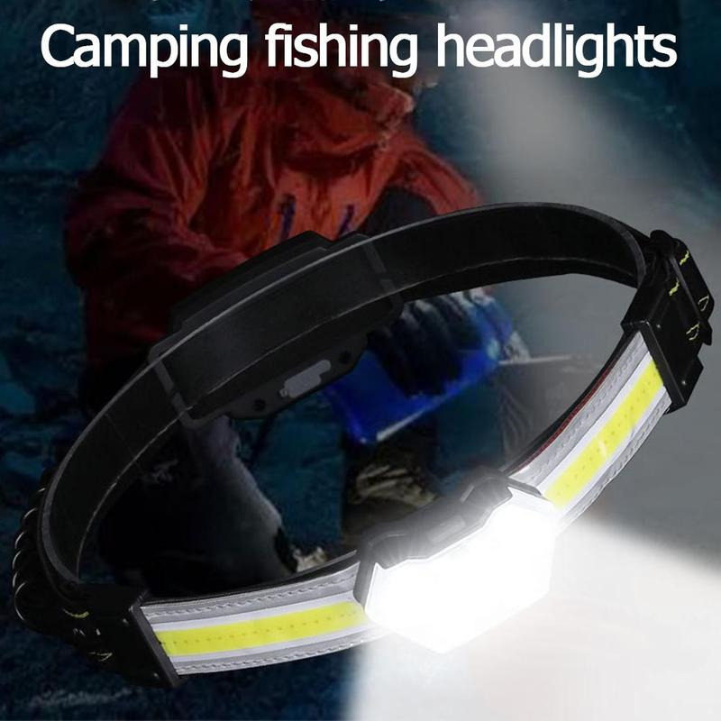 COB led headlamp rechargeable head light floodlight