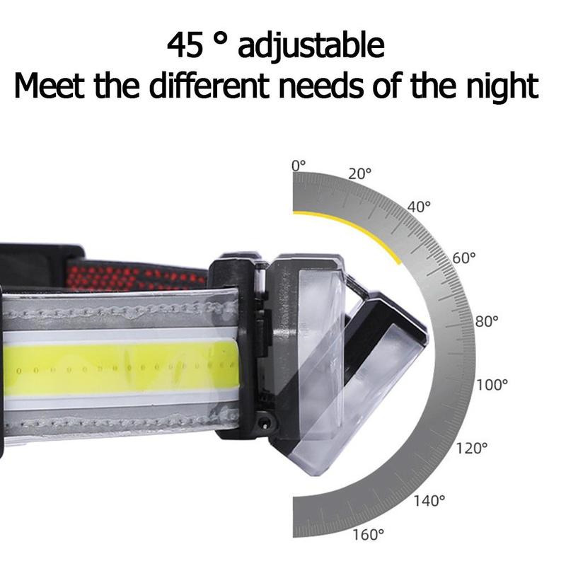 COB led headlamp rechargeable head light floodlight