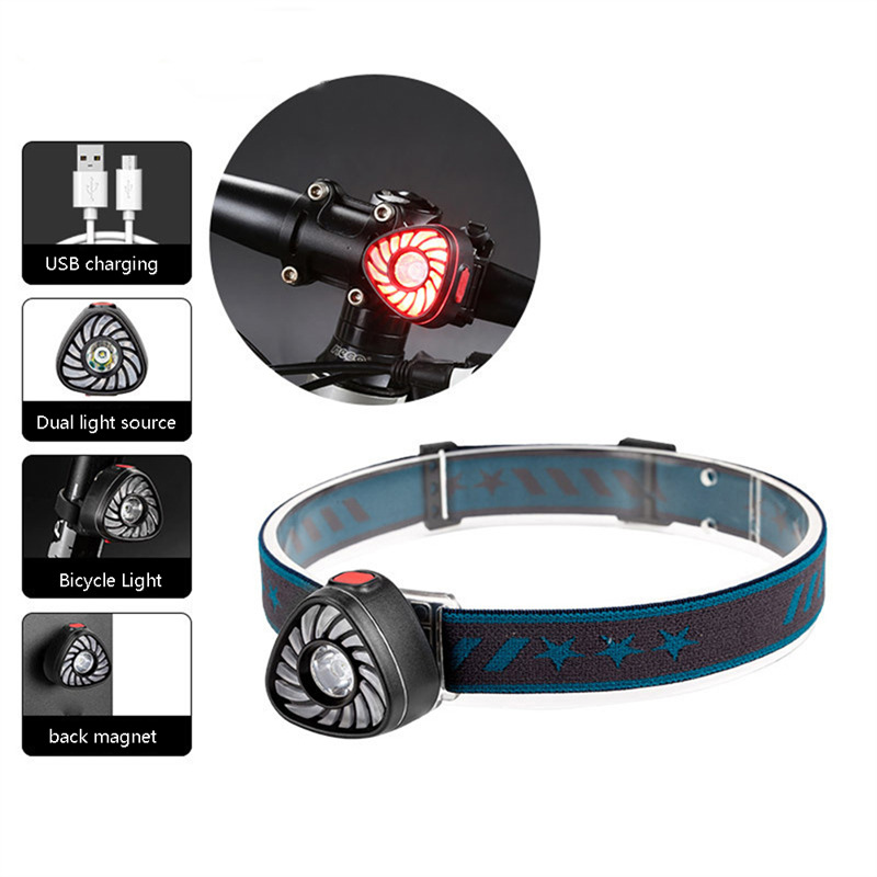 LED headlamp bicycle taillights rechargeable headlight