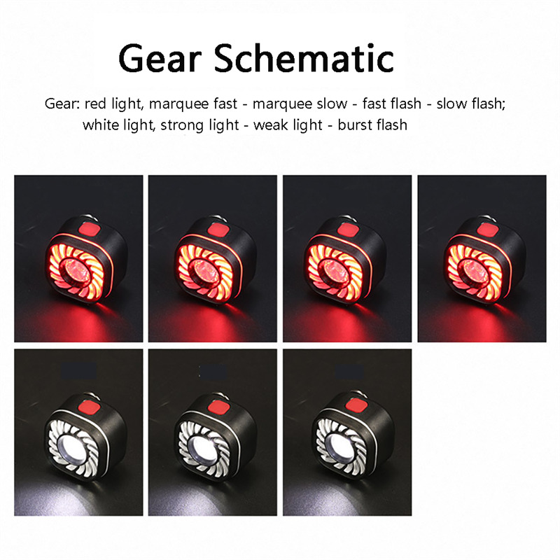 LED headlamp bicycle taillights rechargeable headlight