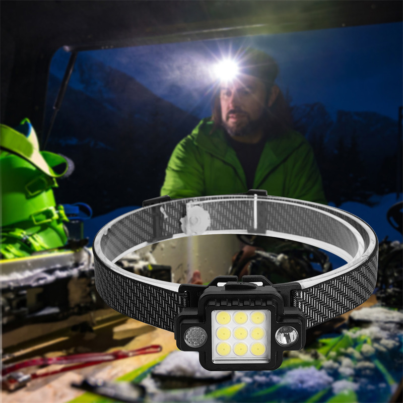 5 modes headlamp LED waterproof torch headlight