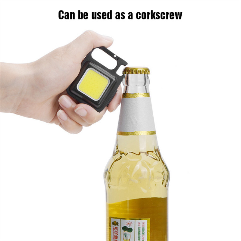 mini rechargeable COB keychain light 