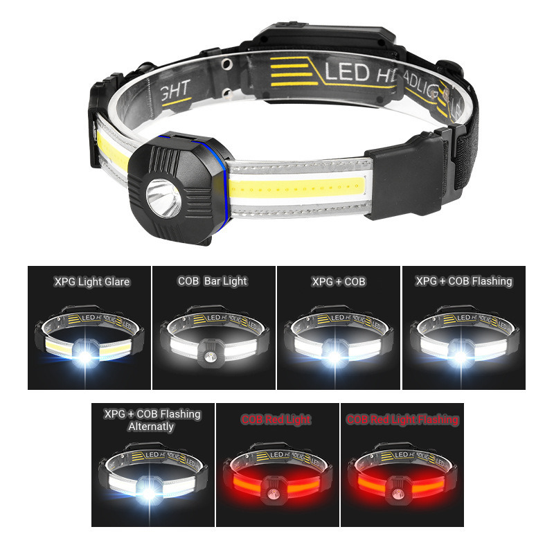 outdoor COB headlight full view led bar headlamp