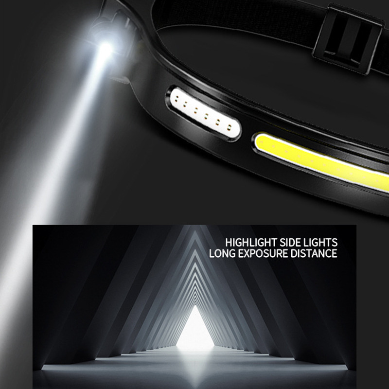 outdoor COB headLight LED motion sensor headlamp