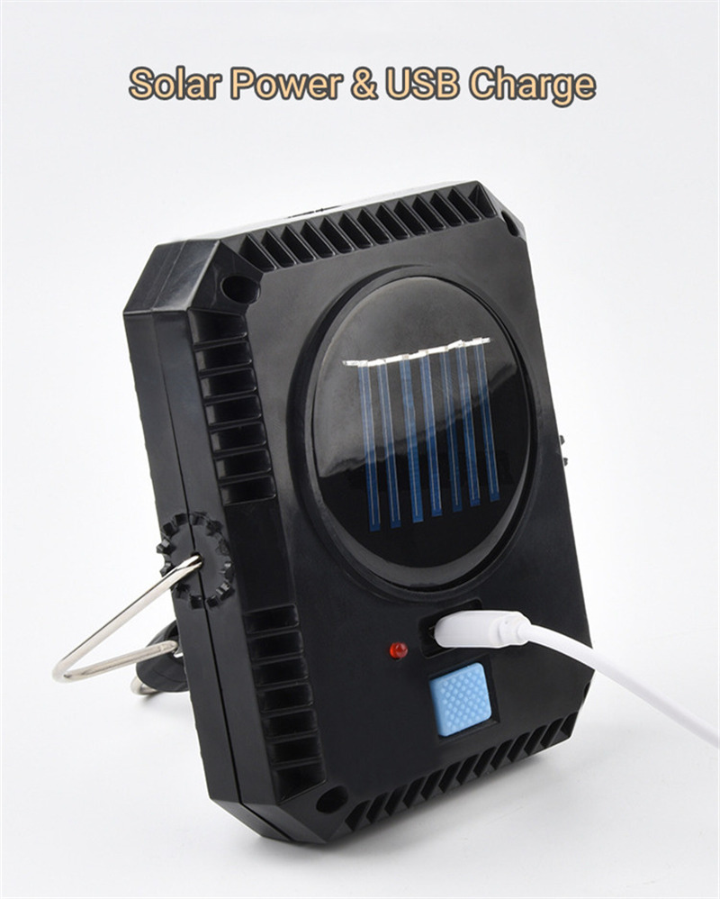 200W solar COB work light rechargeable outdoor lamp