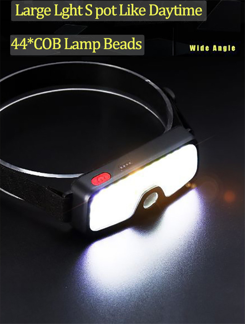 COB headlight portable ultra bright headlamp