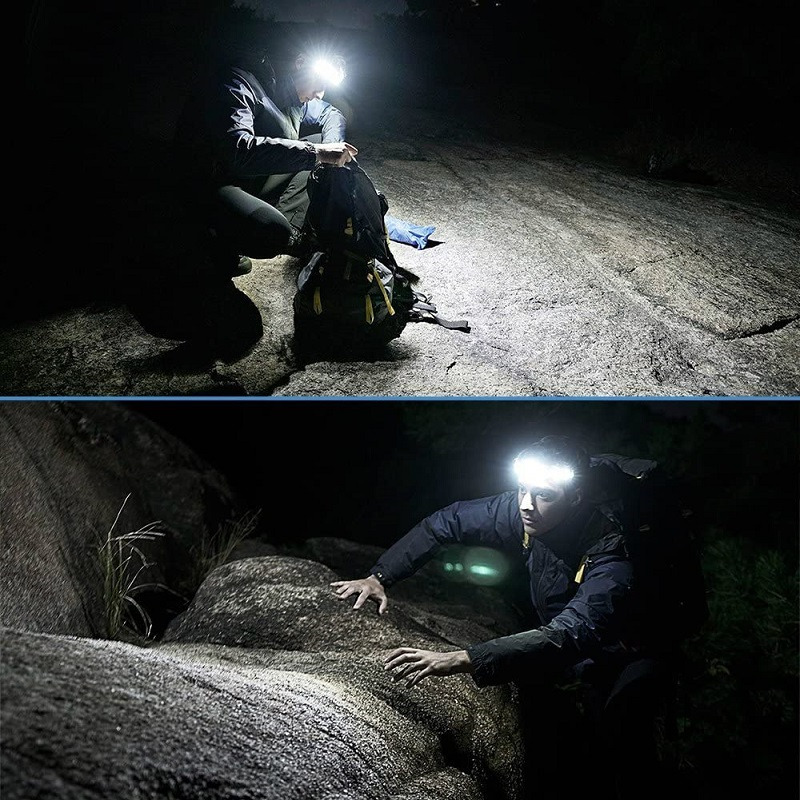 LED bar COB headlight rechargeable headlamp