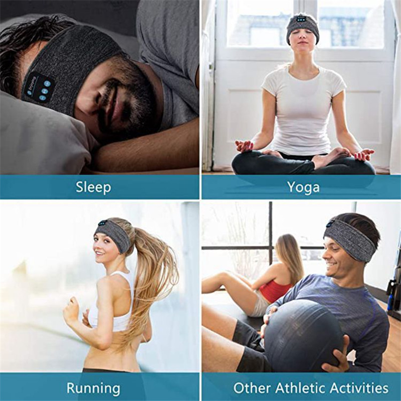 bluetooth headphone headband sports soft elastic eye mask