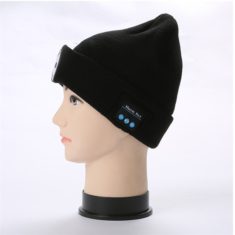 bluetooth headphone beaine LED lighting knitted hat