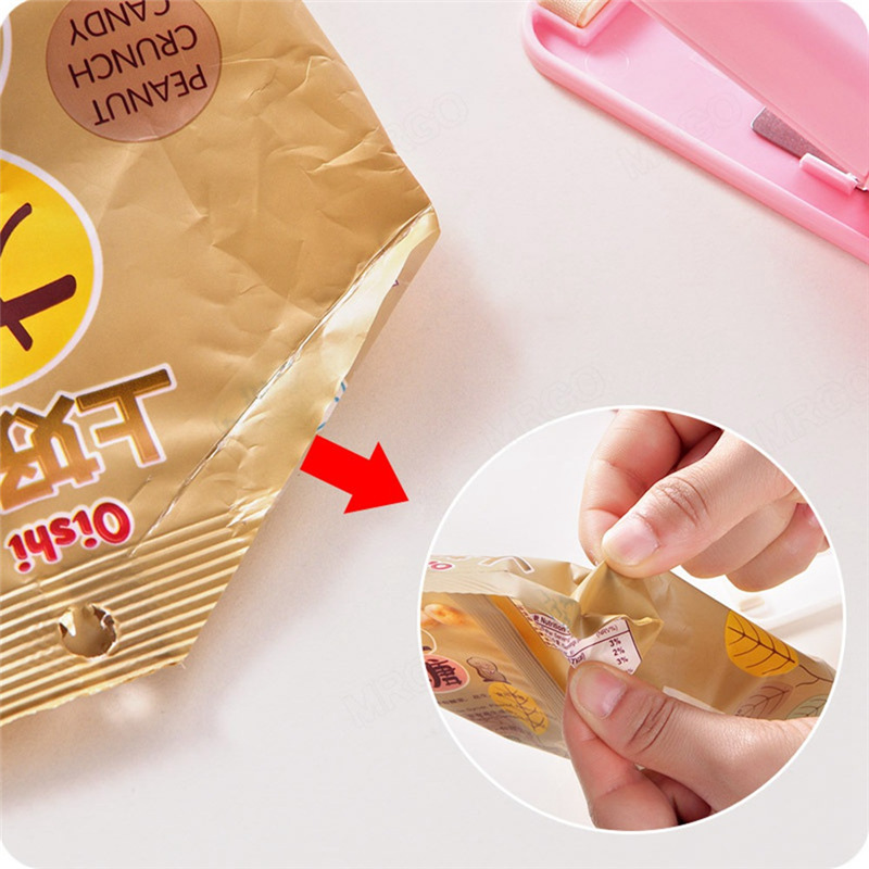 mini plastic bag sealer storage bag clip sealing machine