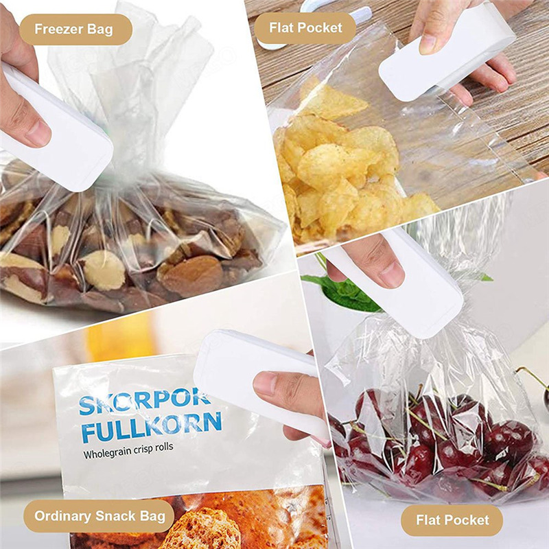 mini plastic bag sealer storage bag clip sealing machine