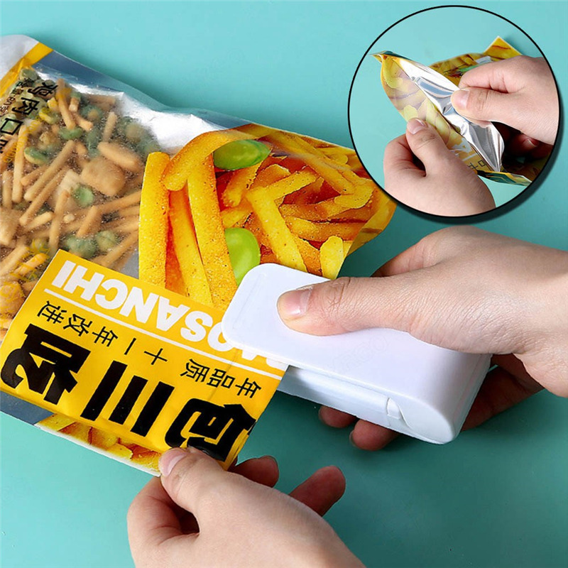 mini plastic bag sealer storage bag clip sealing machine