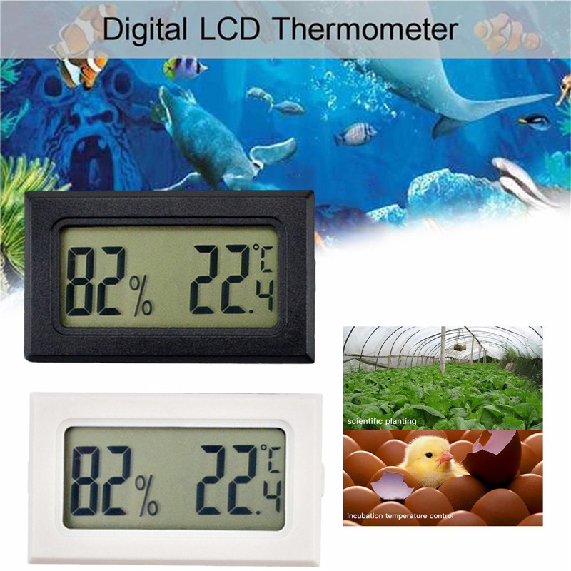 mini digital LCD indoor temperature sensor humidity detector