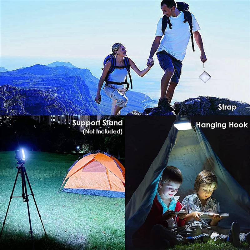 portable outdoor camping light rechargeable magnet LED lamp