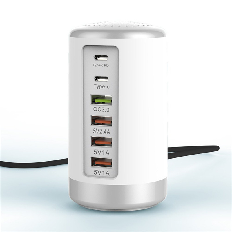 65W USB fast charger hub type c PD charge station