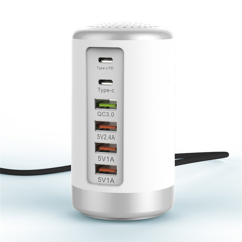 65W USB fast charger hub type c PD charge station 65W USB fast charger hub type c PD charge station