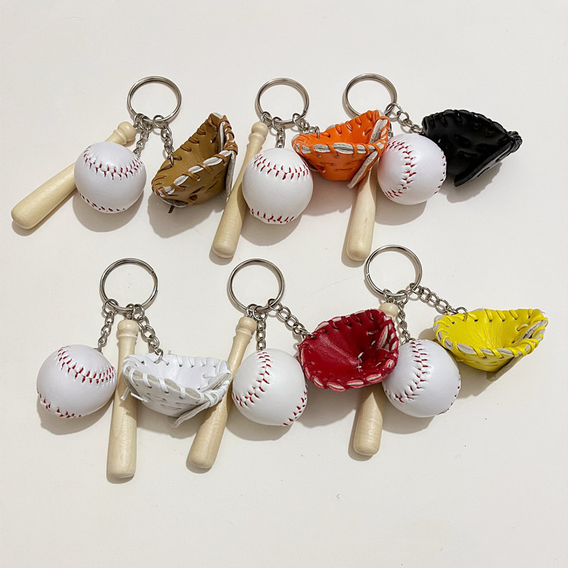 baseball glove keychain handbag key ring