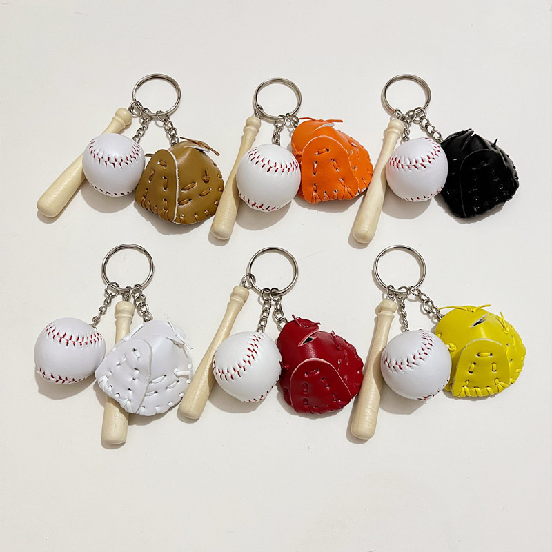 baseball glove keychain handbag key ring