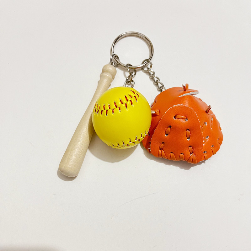 baseball glove keychain handbag key ring