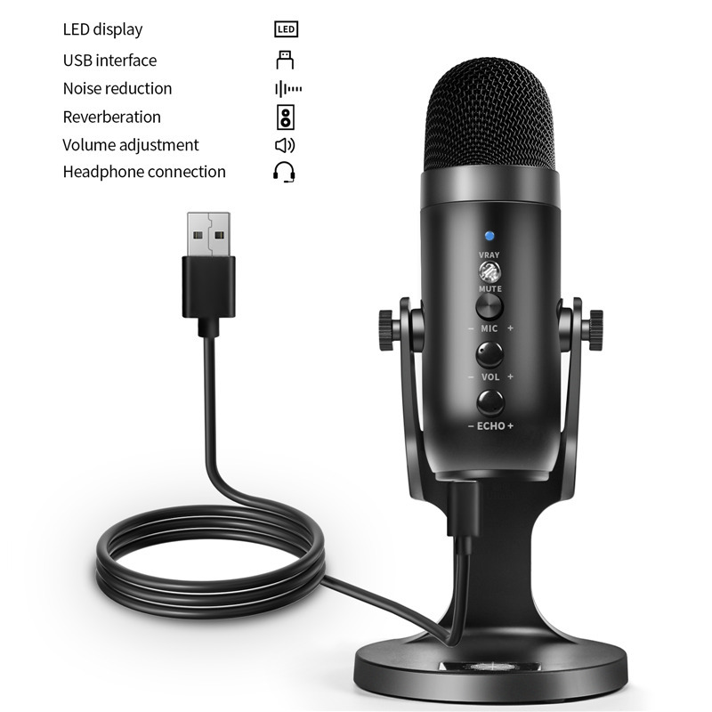 USB microphone professional condenser mic for PC computer