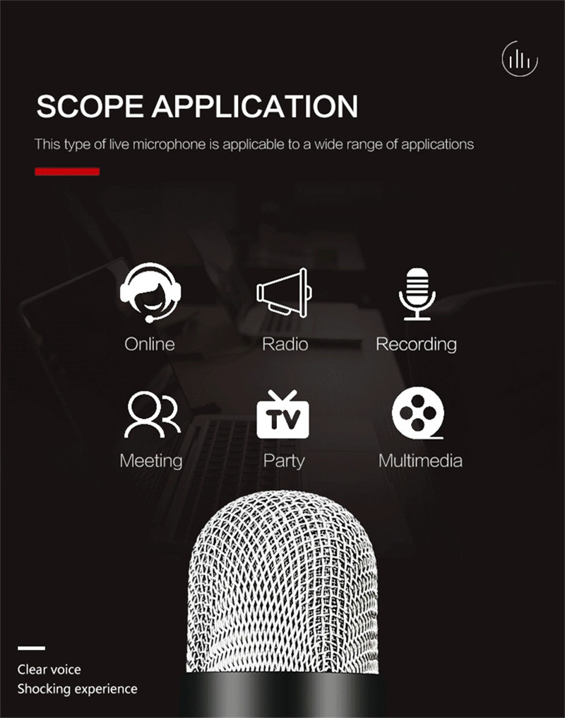 USB microphone professional condenser mic for PC computer USB microphone professional condenser mic for PC computer