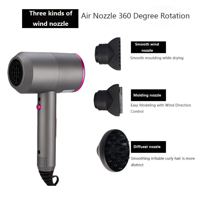 3 in1 negative ion hair dryer