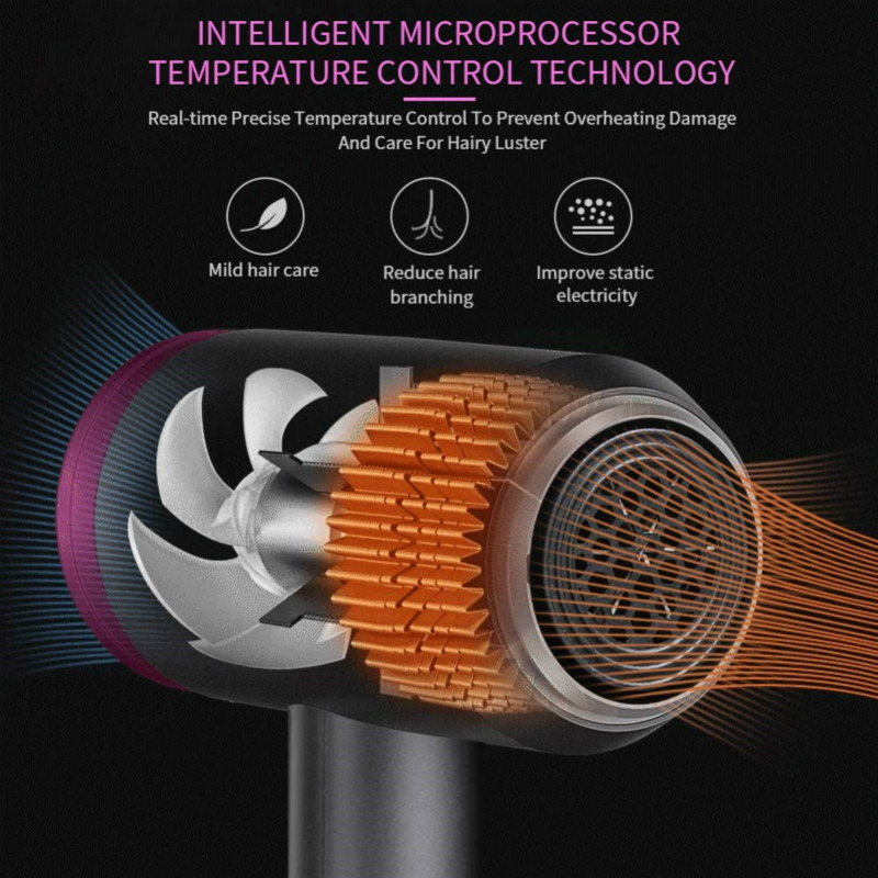 3 in1 negative ion hair dryer