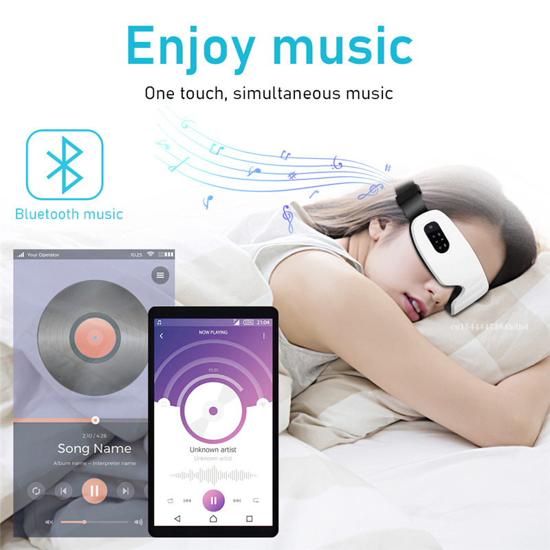 electric smart eye massager with bluetooth music