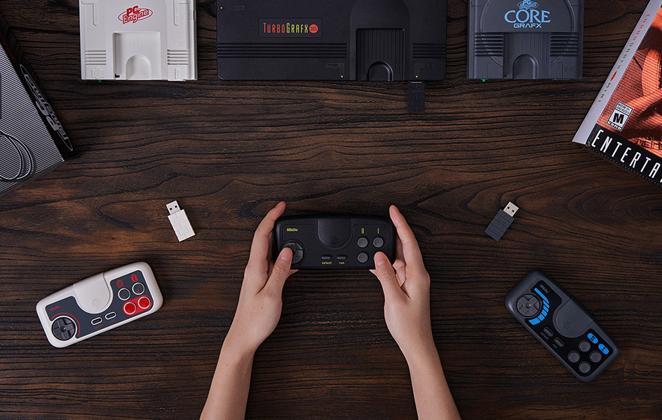 8BitDo wireless gamepad game controller for mini TurboGrafx-16 PC