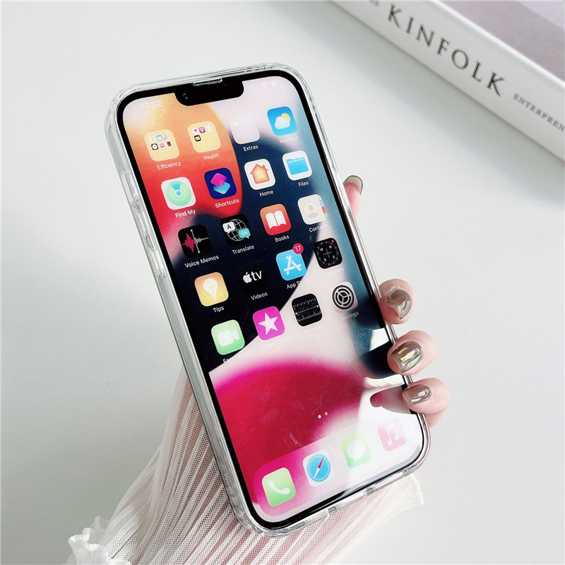 gradient frosted phone case for iPhone 14 pro plus max