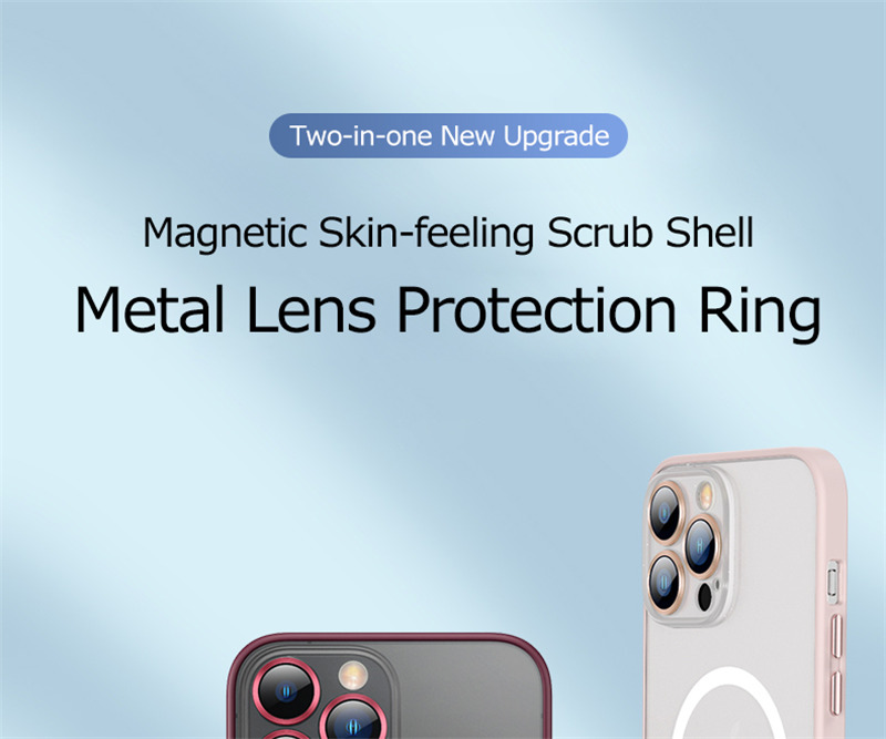 magnetic magsafe phone case lens protection for iphone 14 pro plus max