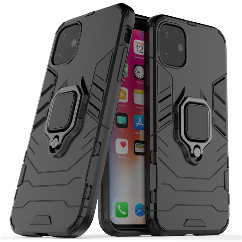 armor magnetic suction stand case for iphone 14 pro plus max