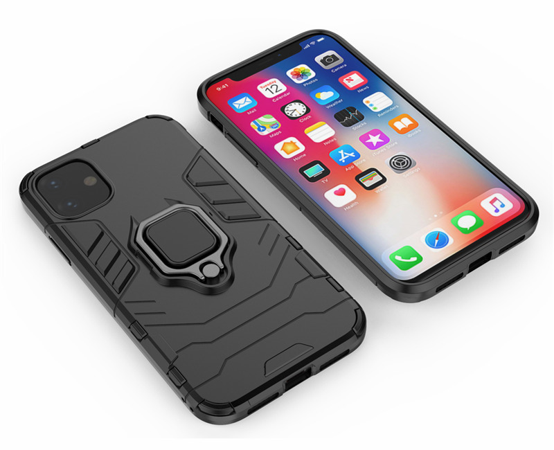 armor magnetic suction stand case for iphone 14 pro plus max